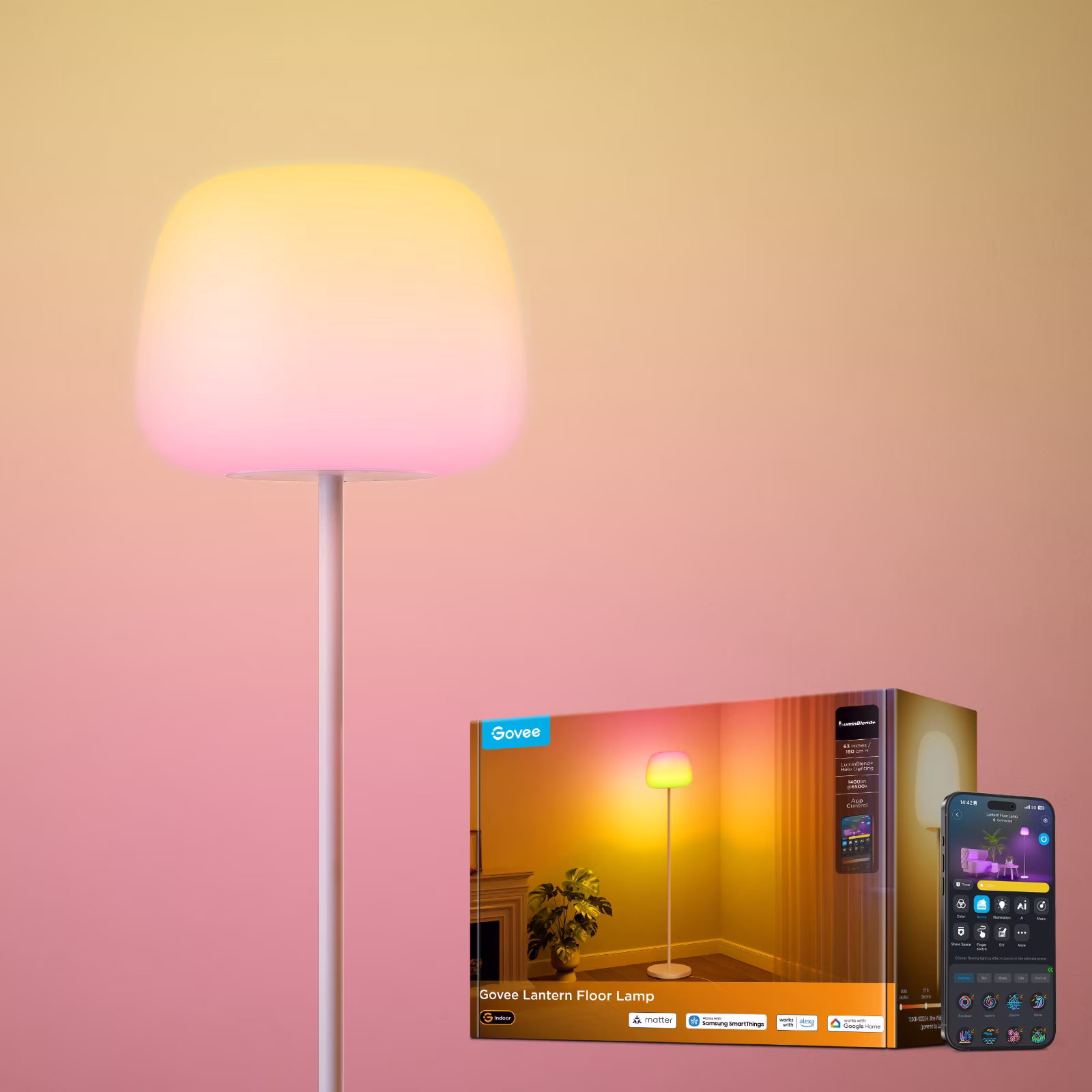 Govee lantern floor Lamps