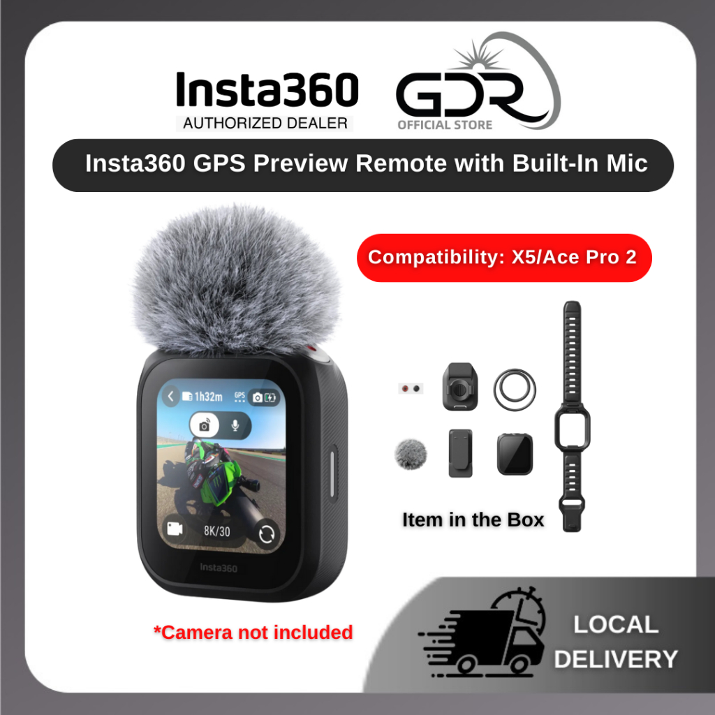 INSTA360 GPS Preview Remote With In-Built Mic 3