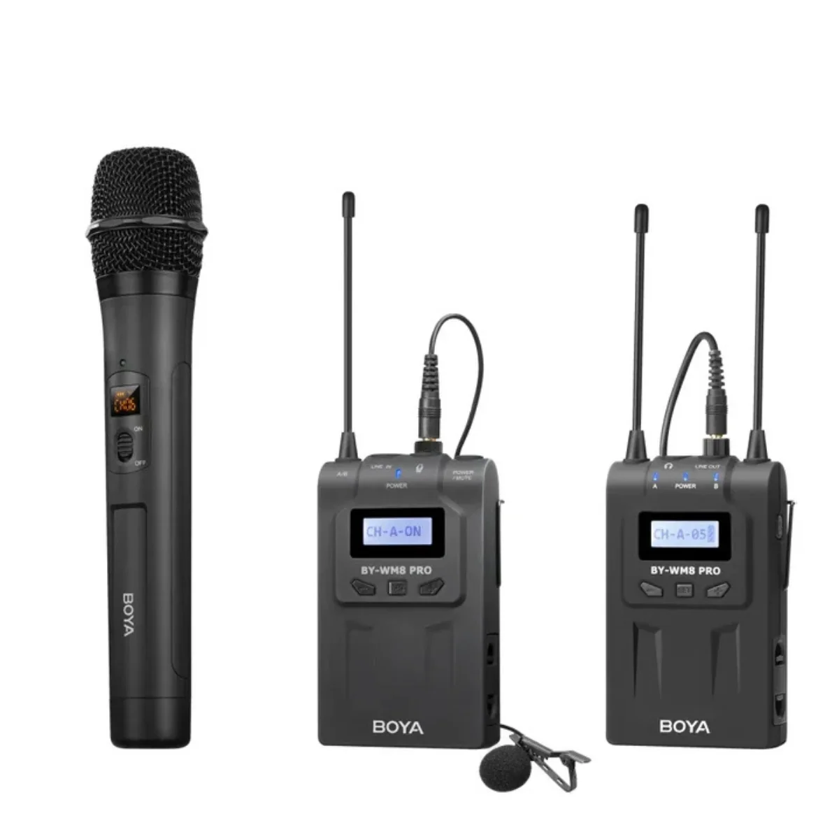 BOYA BY-WM8 PRO-K1 UHF Dual Channel Wireless Microphone 3