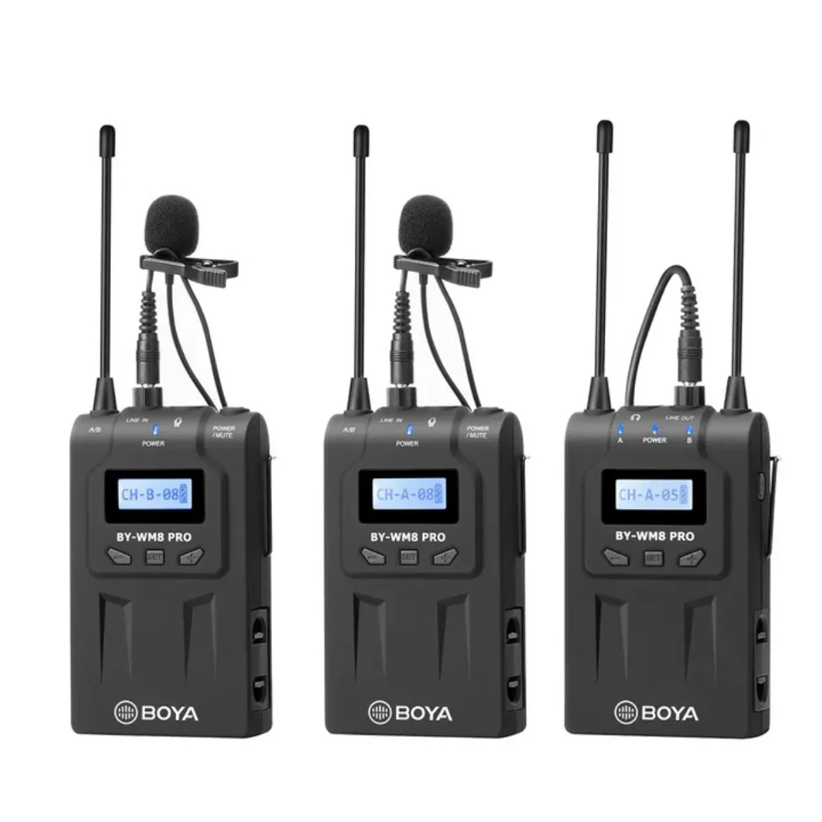 BOYA BY-WM8 PRO-K1 UHF Dual Channel Wireless Microphone 4