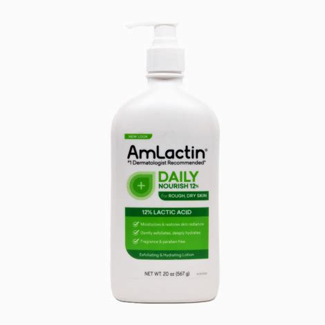 AmLactin Daily Nourish Exfoliating & Hydrating Body Lotion with 12% Lactic Acid – 567g 2