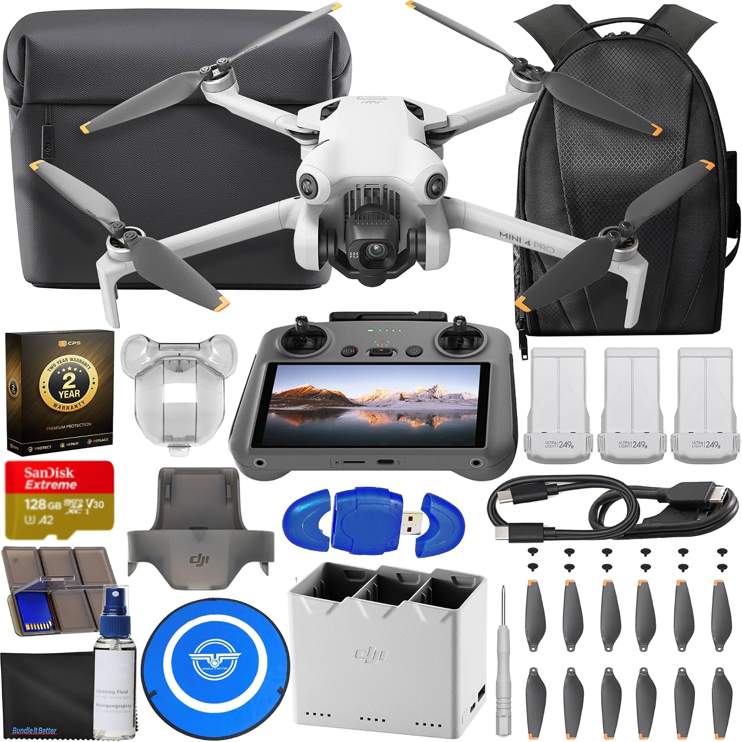 DJI Mini 4 Pro Fly More Combo With DJI RC 2 – 48MP 4K HDR Camera Drone 5