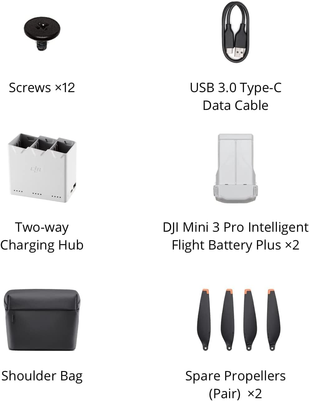 DJI Mini 3 Pro Fly More Kit Plus – 2× Intelligent Flight Battery Plus, Charging Hub & Shoulder Bag 2