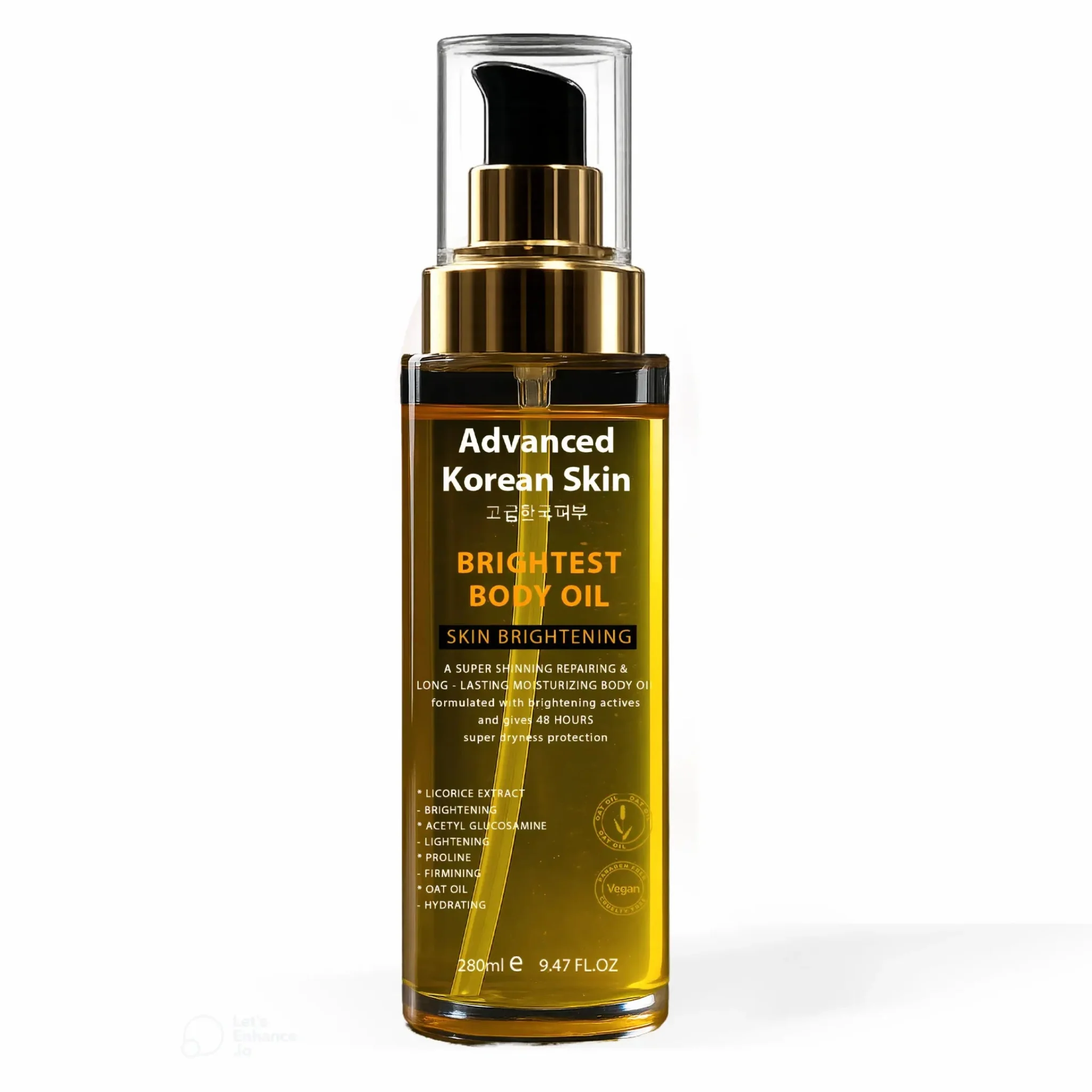 Advanced Korean Skin Brightest Body Oil – 280ml 3
