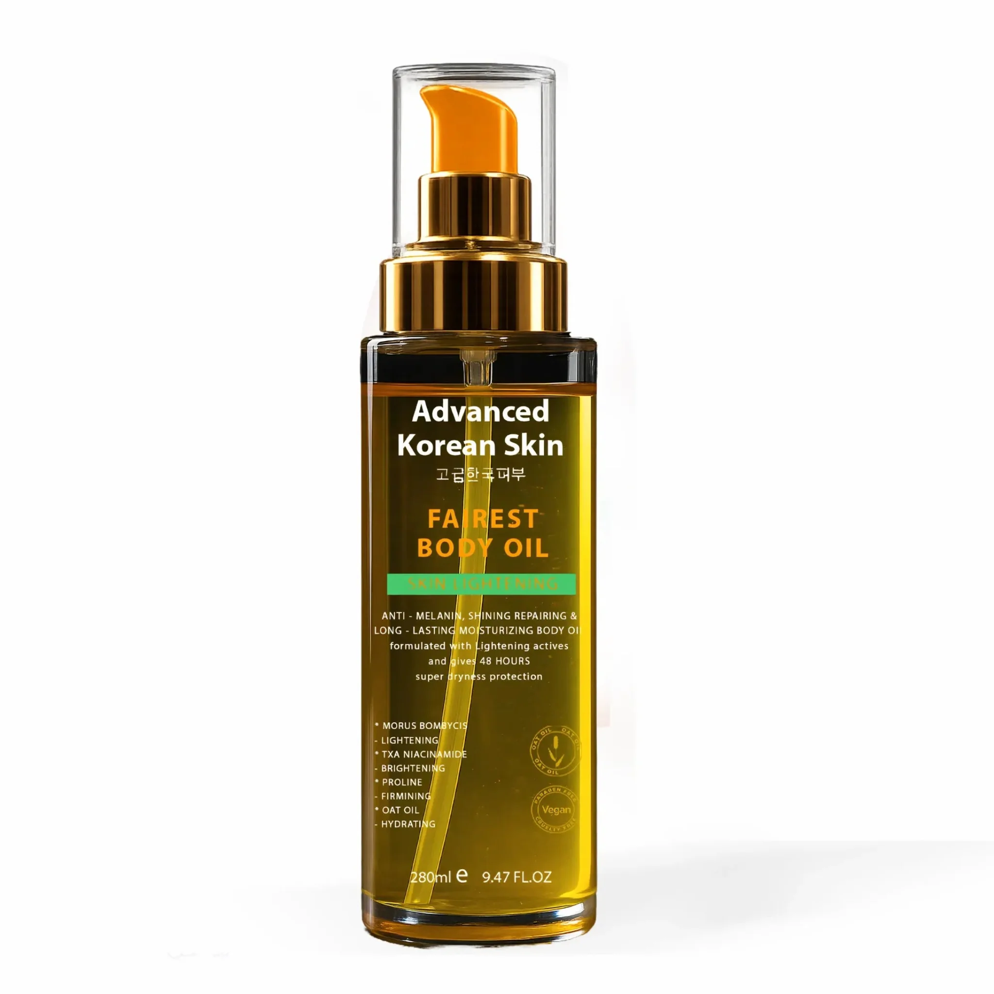 Advanced Korean Skin Fairest Lightening Body Oil – 280ml 4