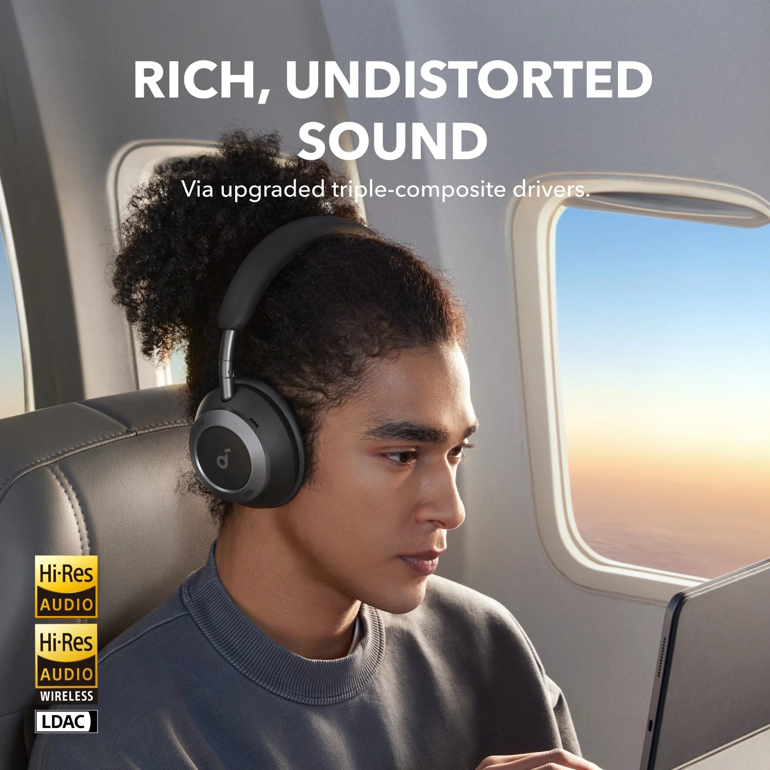 Soundcore Space Q45 Adaptive ANC Wireless Bluetooth Headphones 5