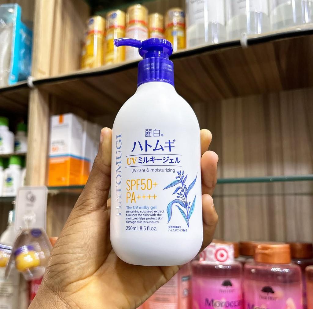 Hatomugi UV Milky Gel Sunscreen SPF50+ PA++++ – 250ml 4