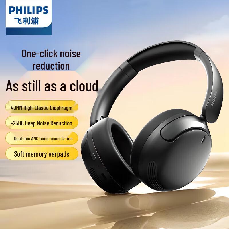 Philips TAH8506BK Wireless ANC Over-Ear Headphones 4