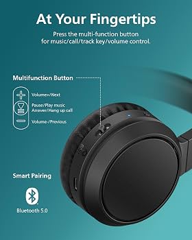 Philips TAH4205BK/00 Wireless On-Ear Bluetooth Headphones with Bass Boost 4