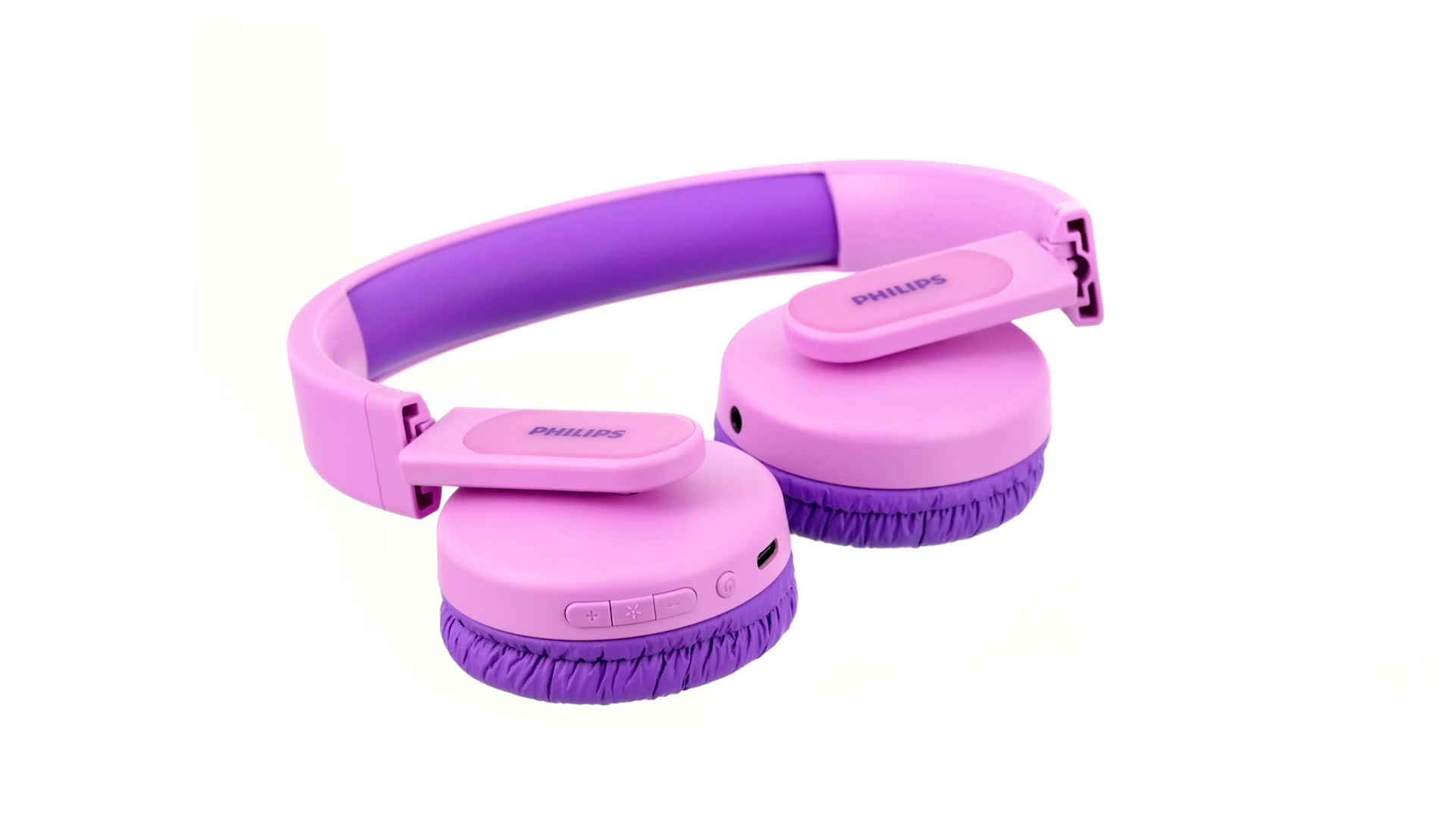 Philips Pink & Purple On-Ear Headphones 2