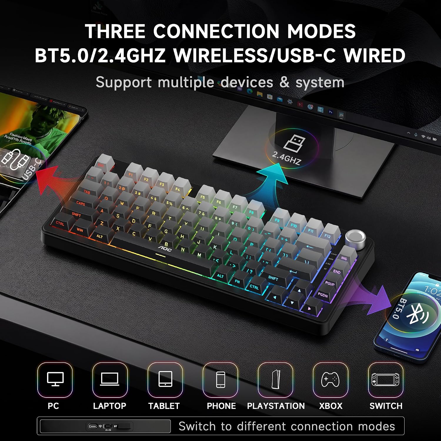 AOC GK330 GAMING KEYBOARD 2