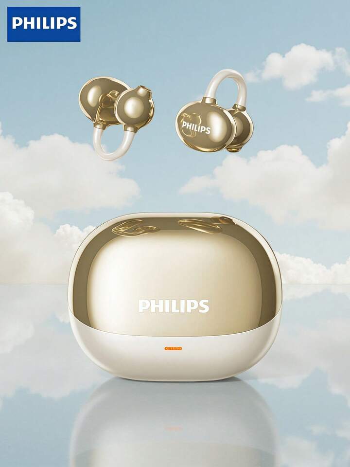 Philips Gold Open-Ear Wireless Earbuds with Charging Case 4