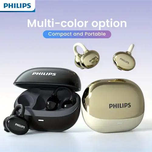 Philips Gold Open-Ear Wireless Earbuds with Charging Case 5