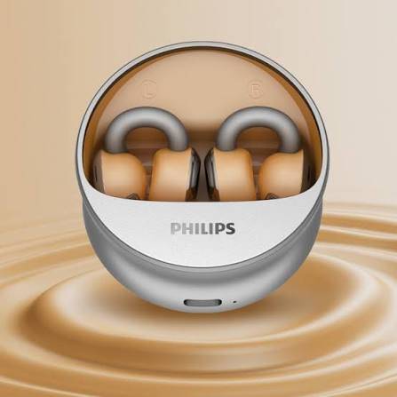 Philips Compact Wireless Earbuds with Charging Case – Silver & Champagne 2
