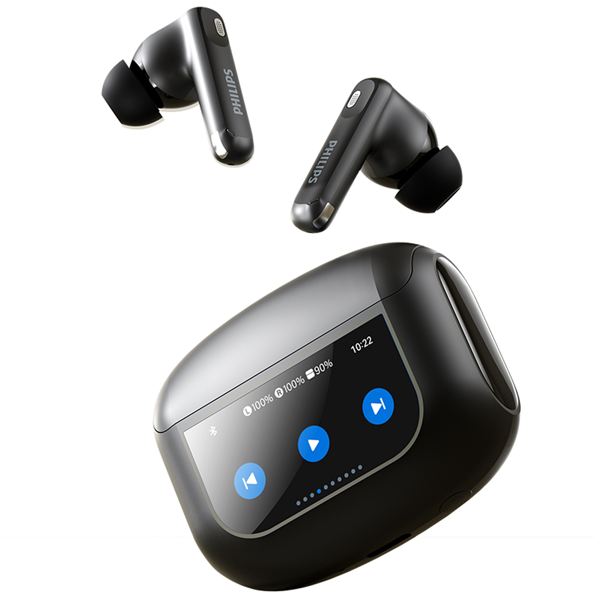 Philips True Wireless Earbuds with Smart Display Charging Case 3