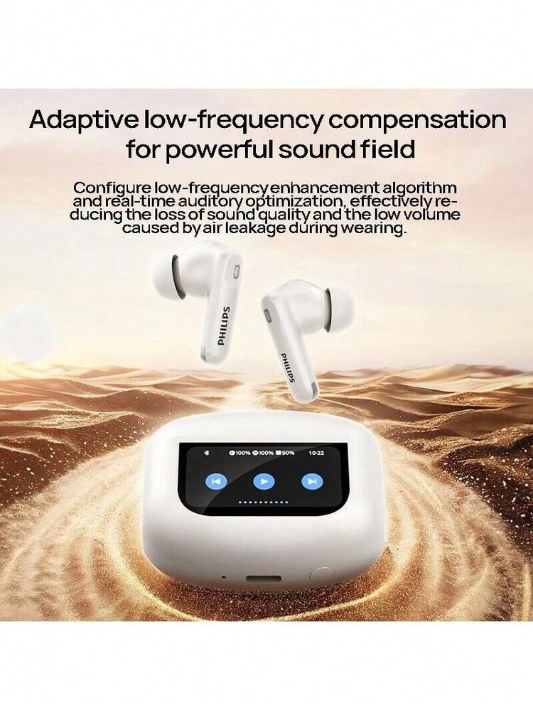 Philips True Wireless Earbuds with Smart Display Charging Case 6