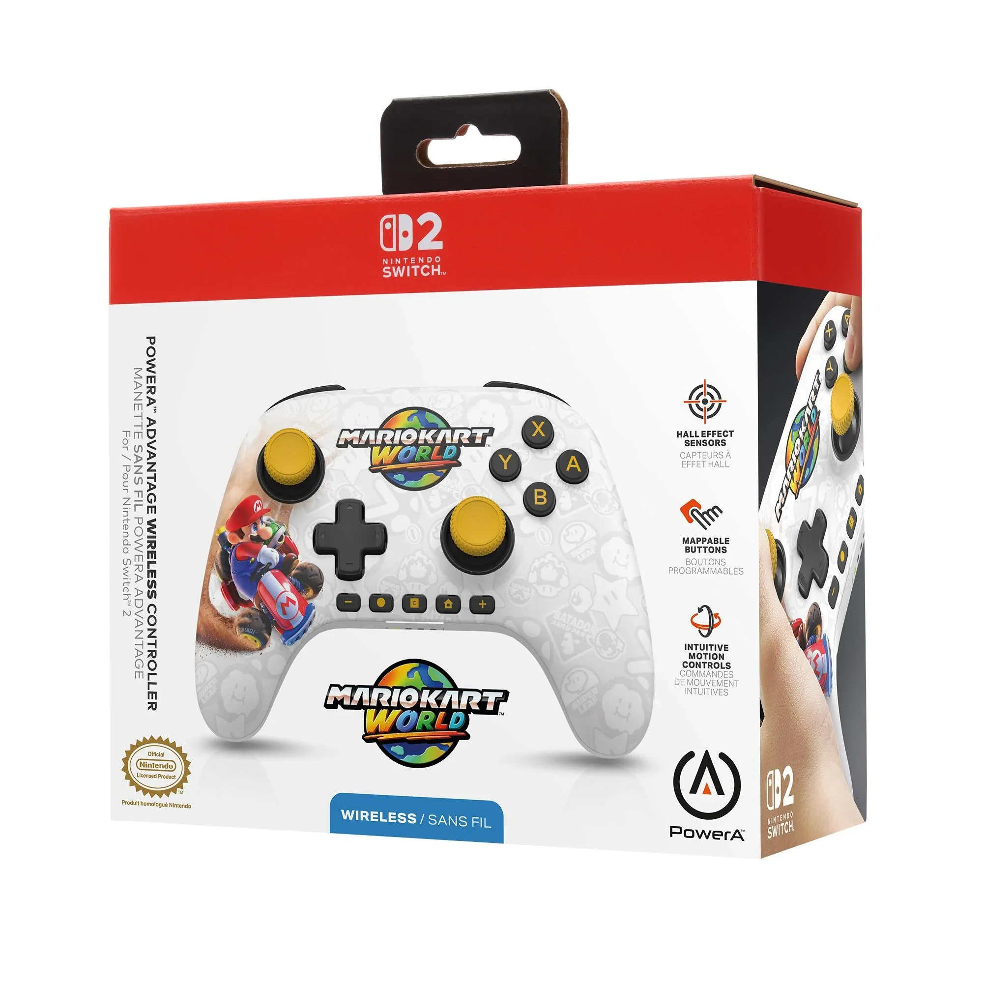 PowerA Advantage Wireless Controller for Nintendo Switch 2 – Mario Kart World Edition