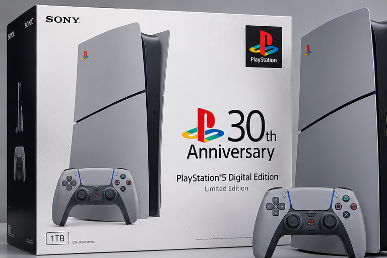 Sony PlayStation 5 Digital Edition – 30th Anniversary Limited Edition Bundle, 1TB