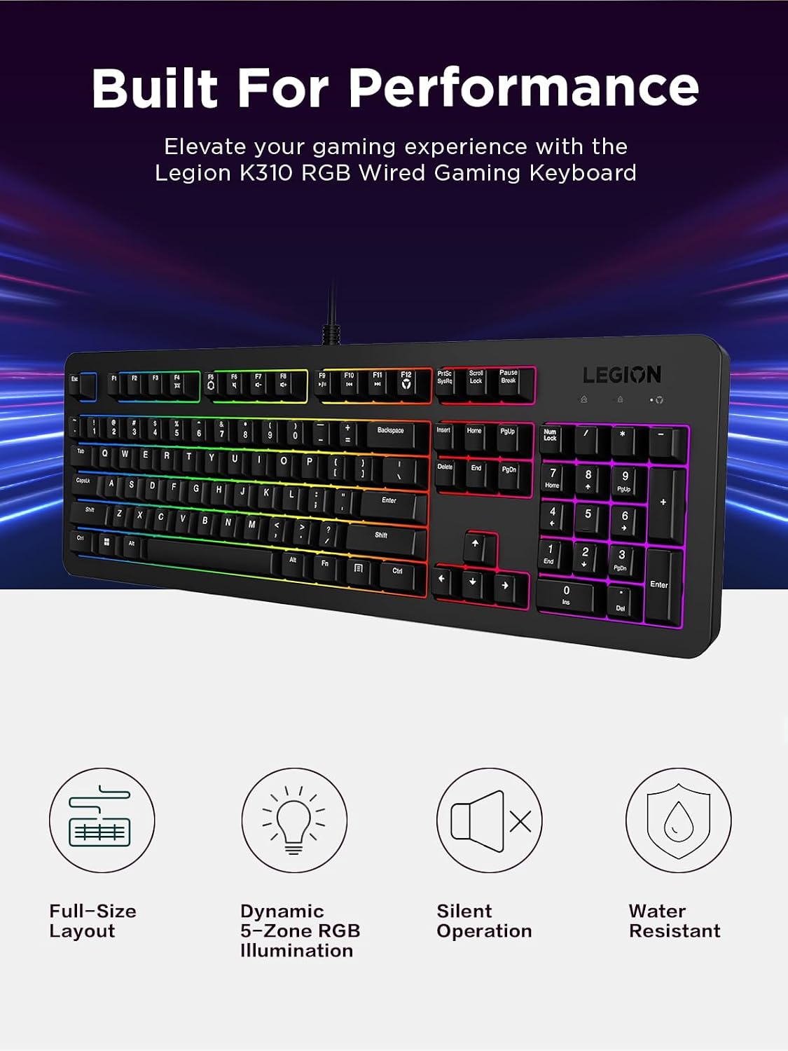 LENOVO K310 RGB GAMING KEYBOARD  3