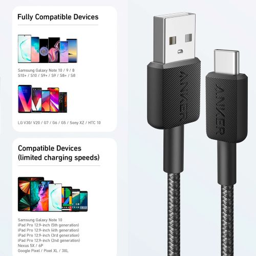 Anker USB-A To USB-C Cable 3FT Braided 4