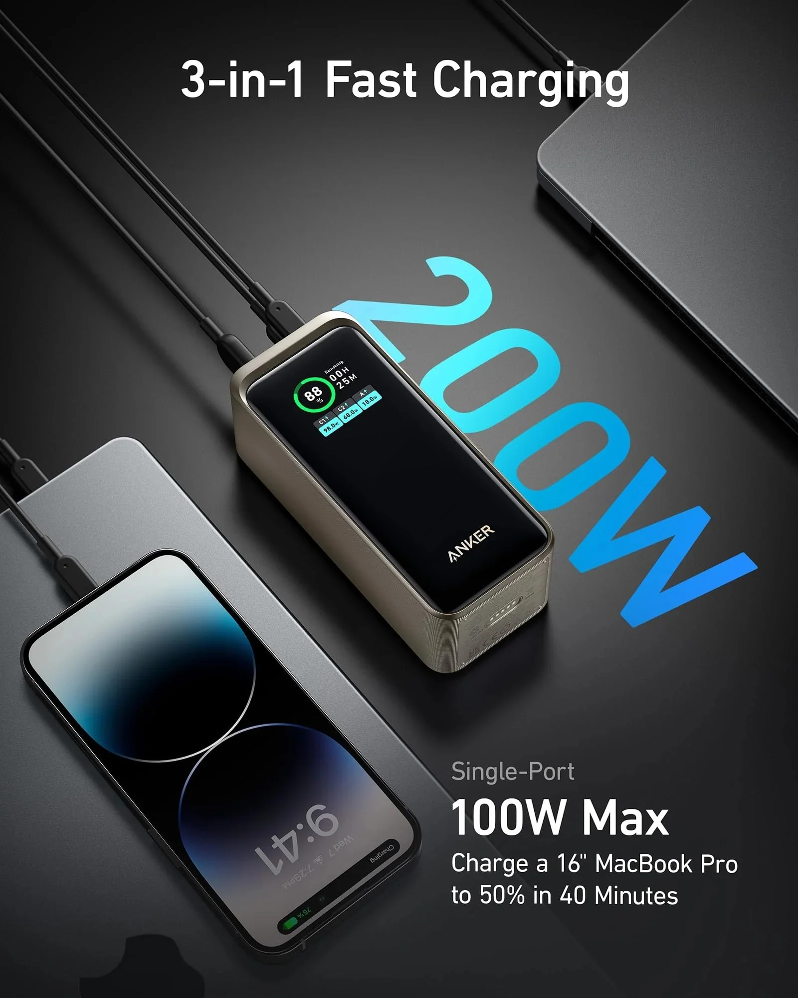 Anker Prime 20,000mAh Power Bank (200W) – A1336 3