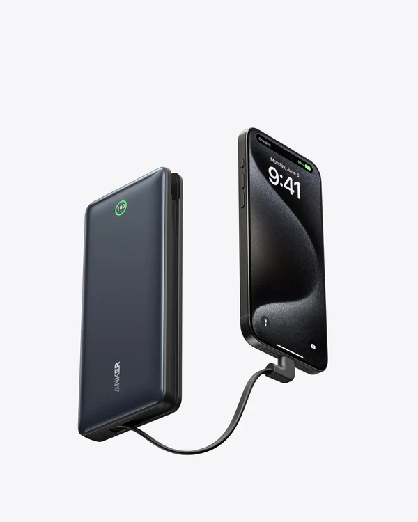 Anker Nano Power Bank (20K, 30W, Built-In USB-C Cable) – A1387 2