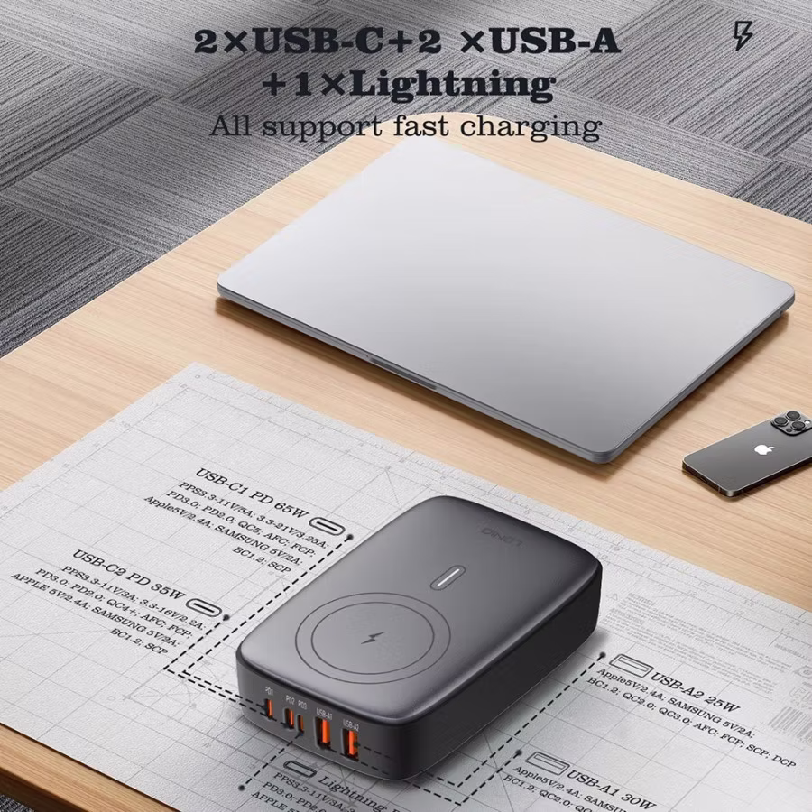 LDNIO 6 IN 1 DESKTOP CHARGER 4