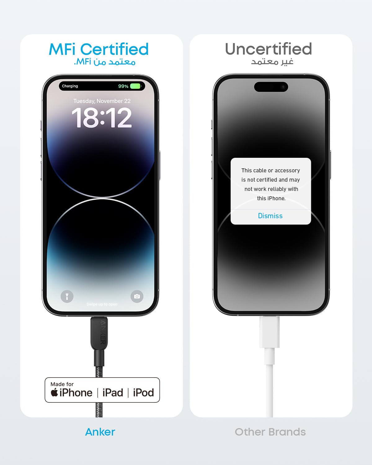 Anker USB C To Lightning Cable 6FT Braided 3