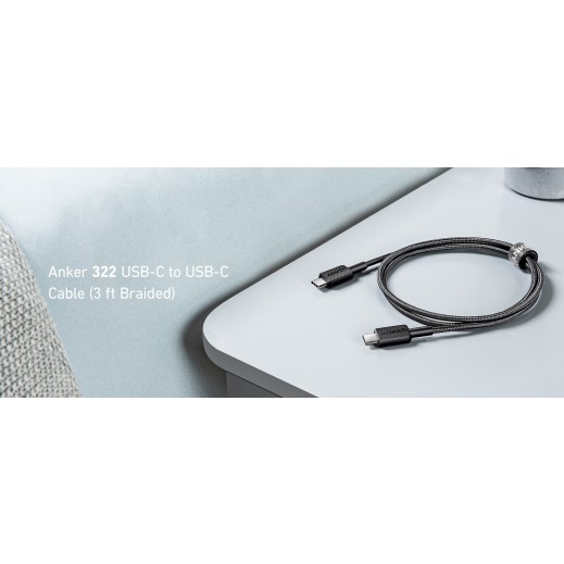 Anker 322 USB-C To USB-C 3FT Braided 5