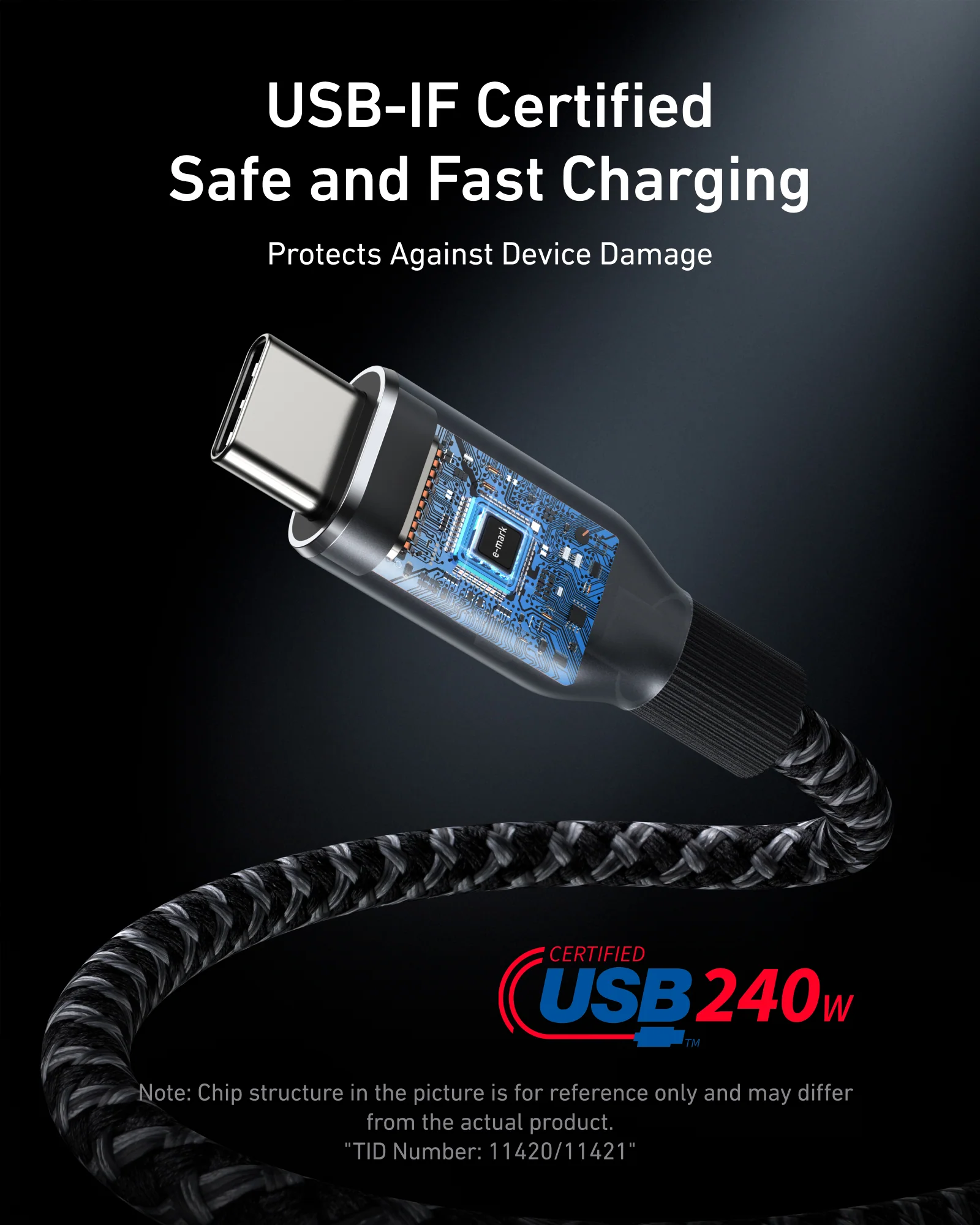 Anker Prime USB-C To USB-C Cable 3FT 240W 2