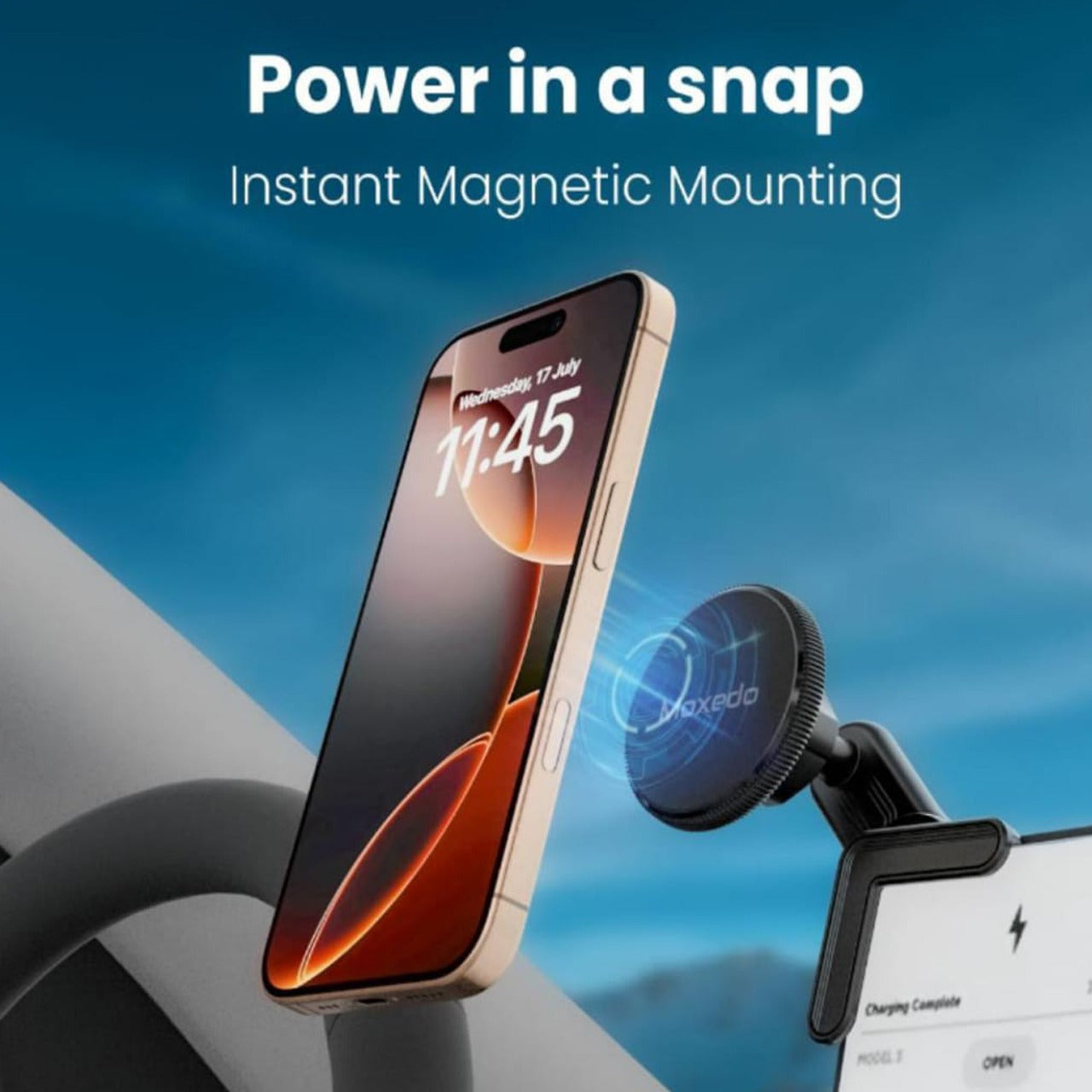 MOXEDO MX-CM056 Clip-On Magnetic Car Phone Holder 2