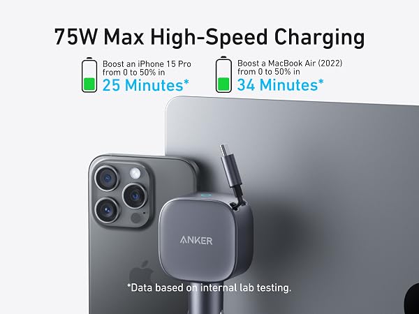ANKER Nano Car Charger 75W 2-in-1 2