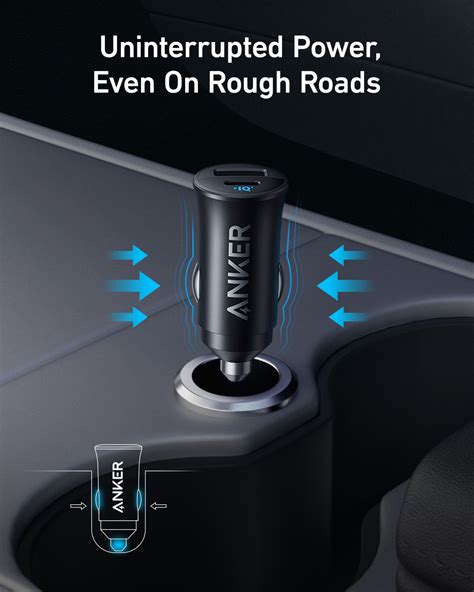 ANKER Ultra-Compact Car Charger 30W, 2-Port with 2 Cables – A2741 3