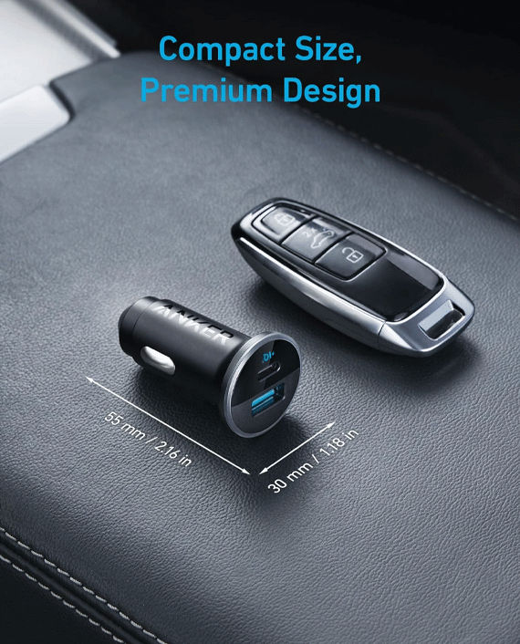 ANKER 53W Dual-Port High-Speed Car Charger 3