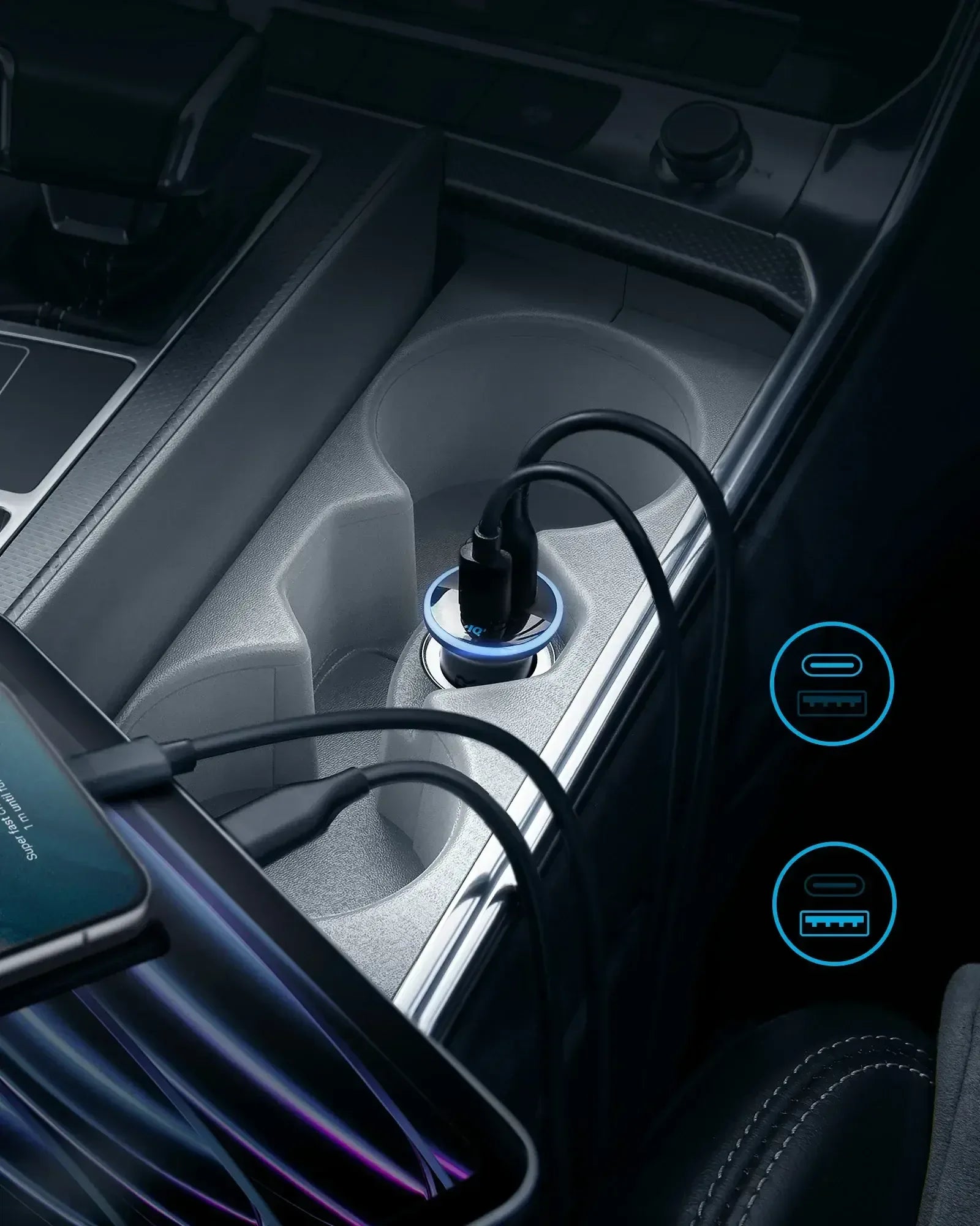 ANKER 53W Dual-Port High-Speed Car Charger 5