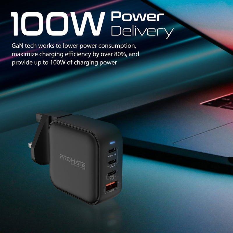 PROMATE 100W POWER DELIVERY GANFAST CHARGER 2