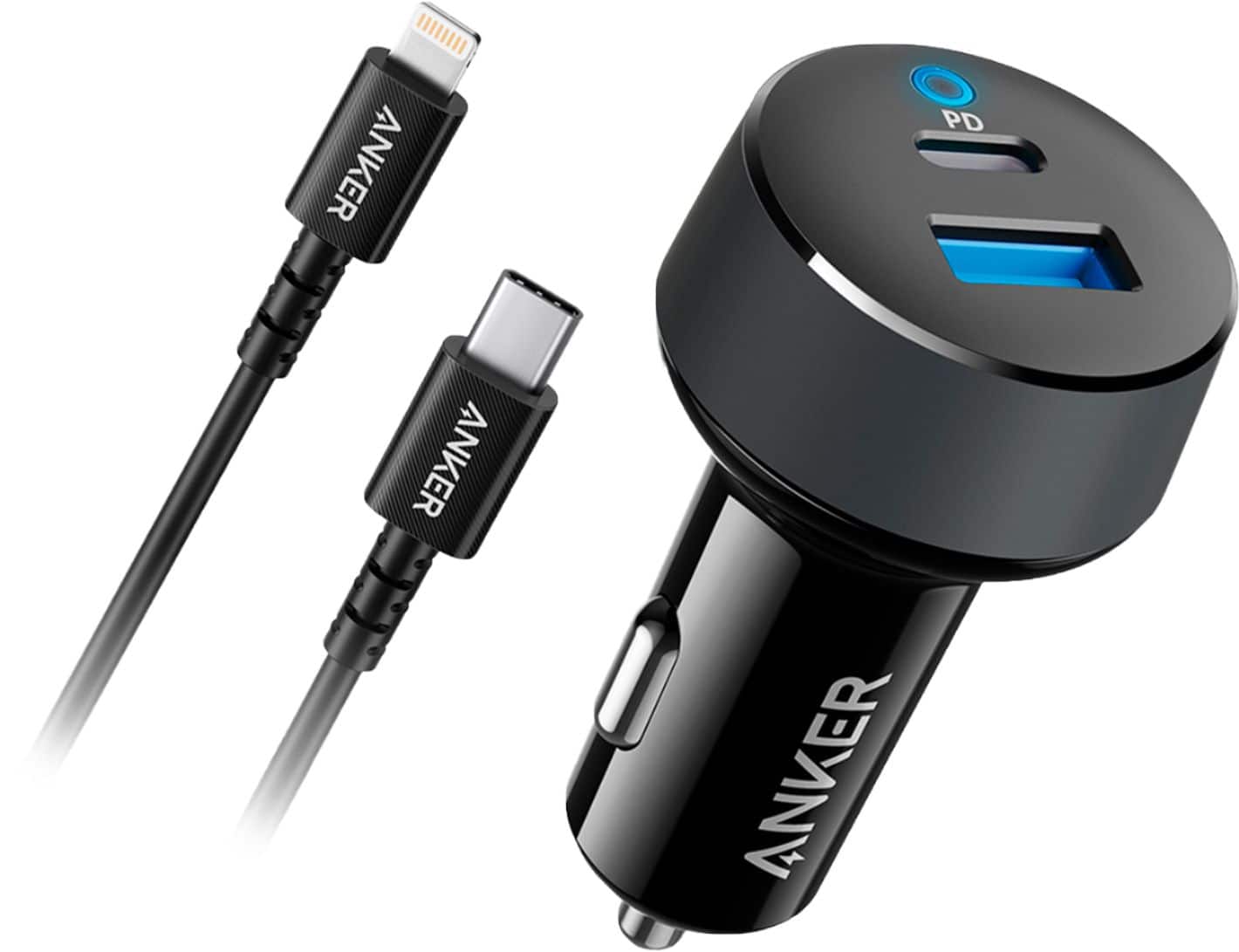 ANKER PowerDrive Classic PD 2 with USB-C to Lightning Cable 5