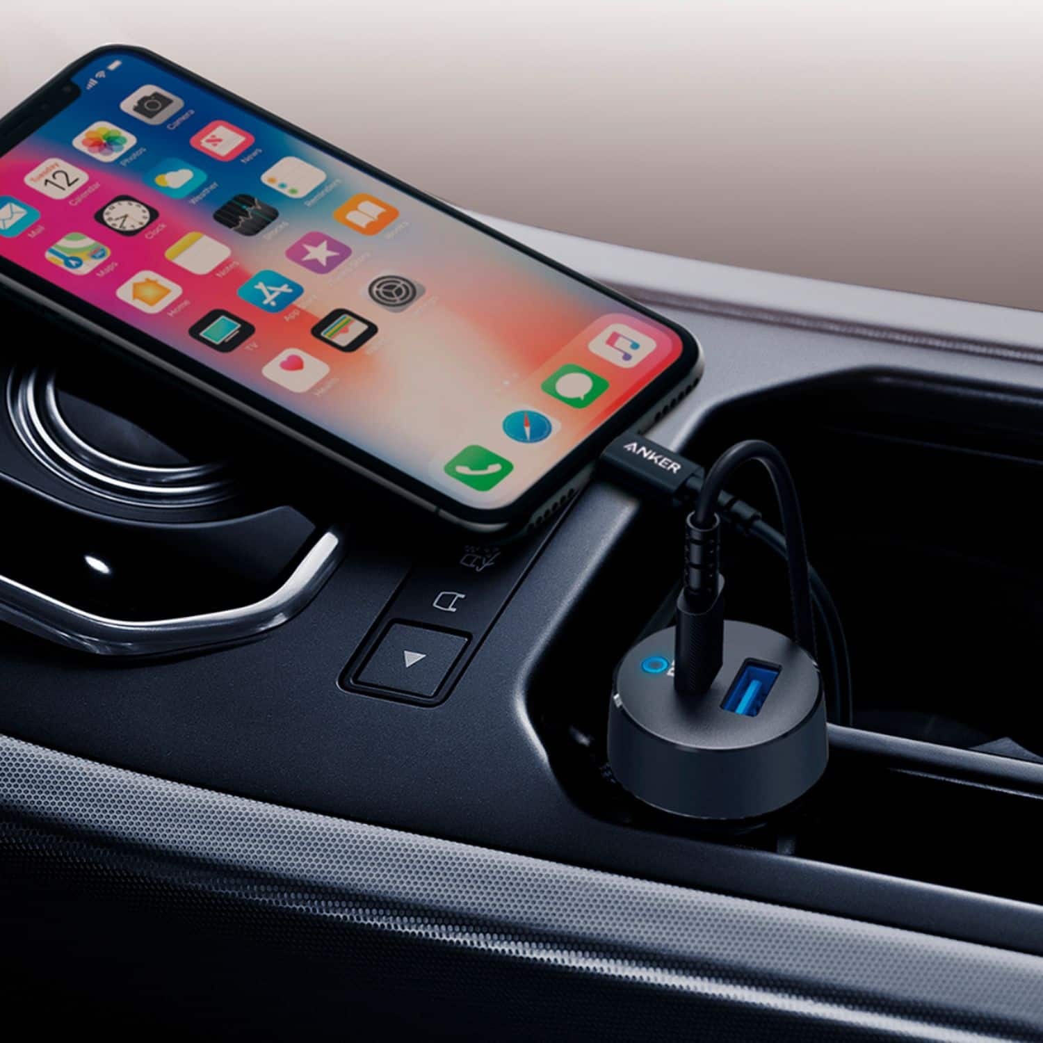 ANKER PowerDrive Classic PD 2 with USB-C to Lightning Cable 4