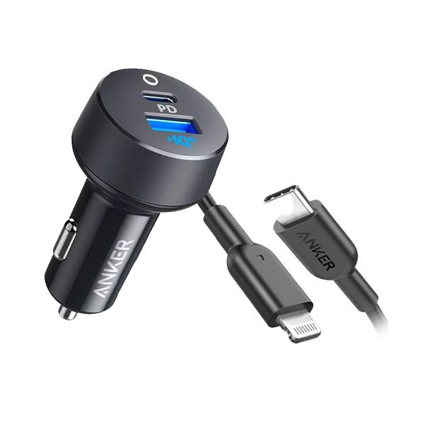 ANKER PowerDrive Classic PD 2 with USB-C to Lightning Cable 3