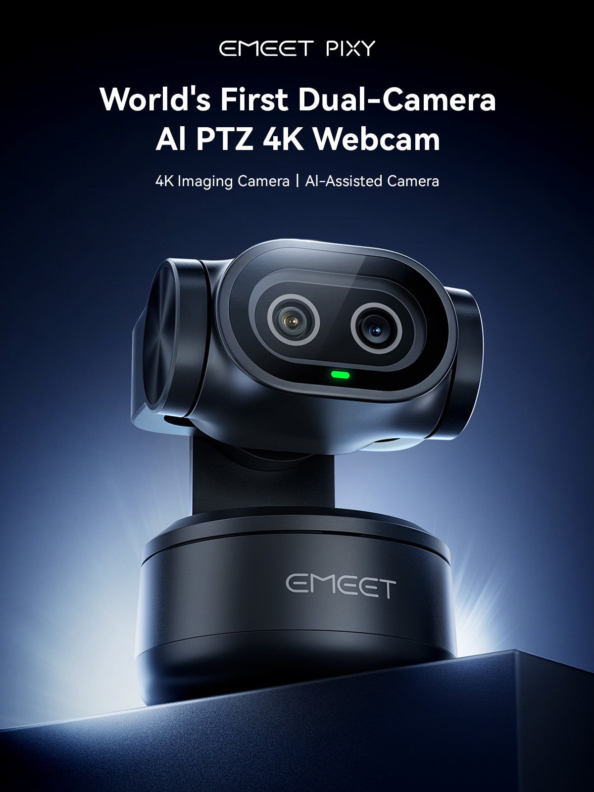 EMEET PIXY Dual-Camera AI PTZ 4K Webcam 5