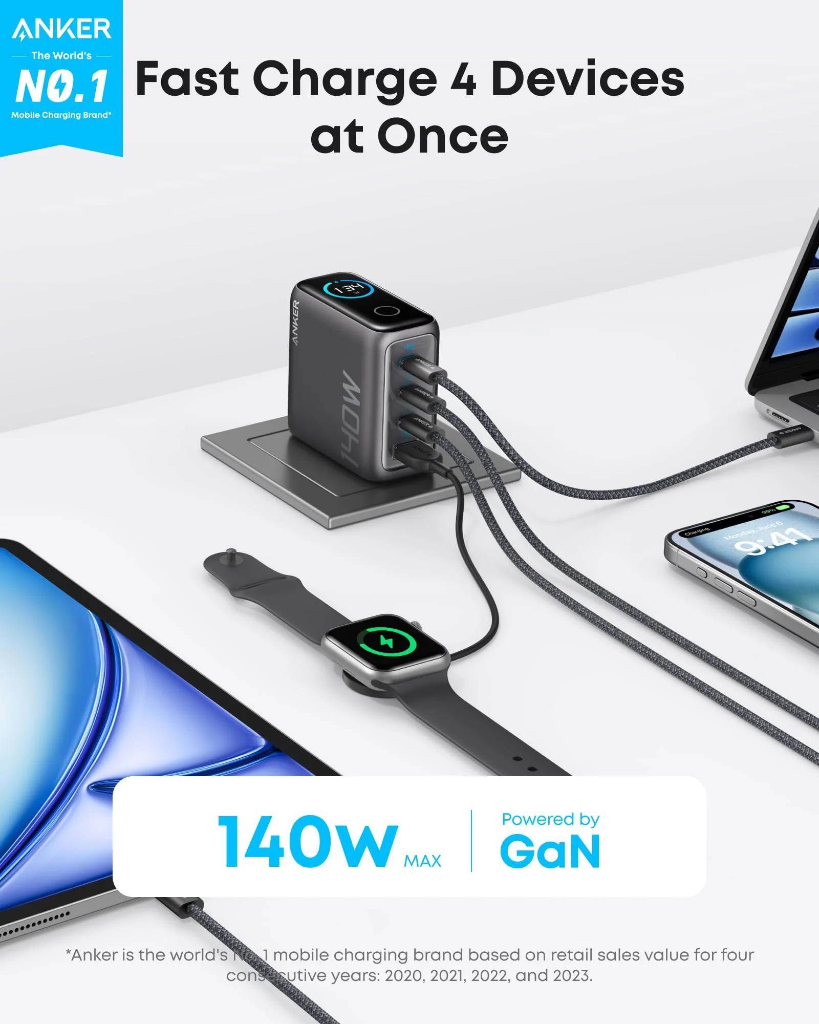 Anker Charger 140W 4 Port With USB-C 2