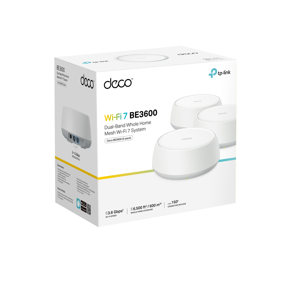 TP-Link Deco BE3600 Wi-Fi 7 Mesh System 3-Pack 2