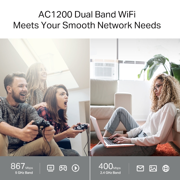 TP-Link Archer C64 AC1200 Dual-Band Gigabit Wi-Fi Router 3