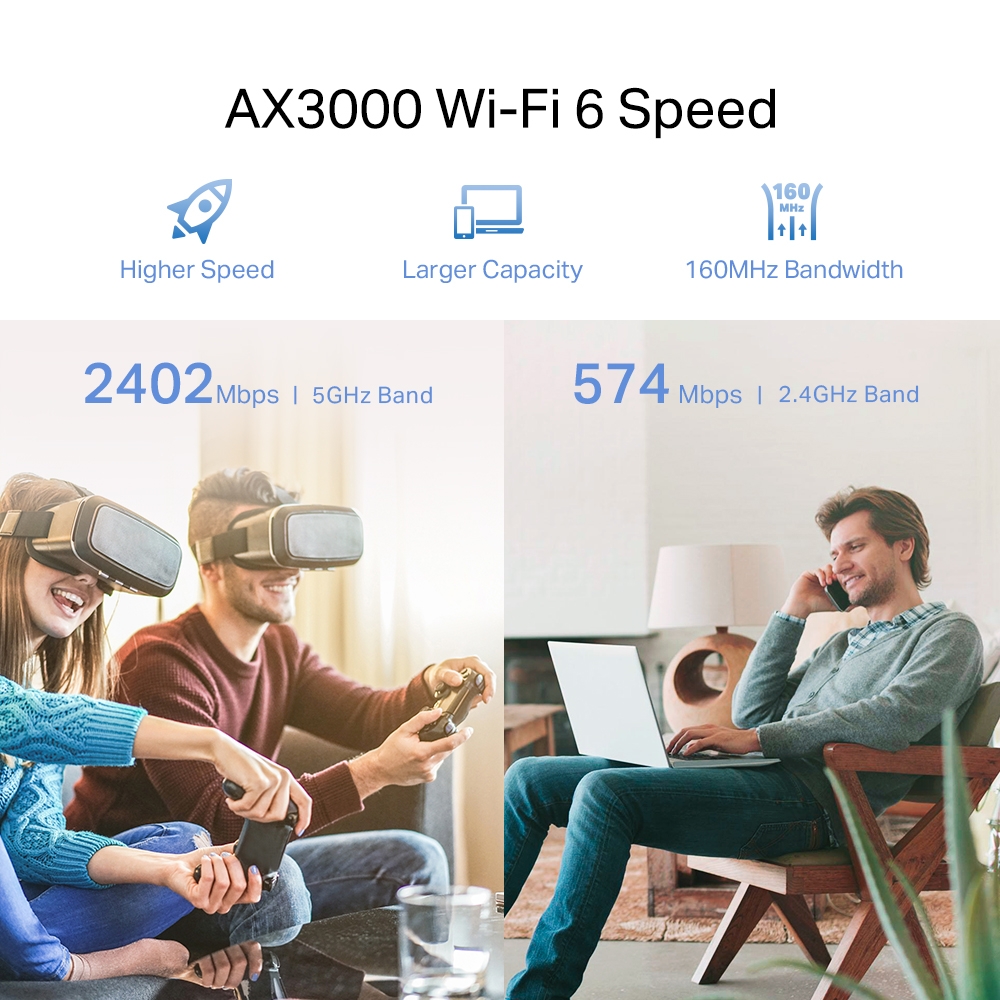 TP-Link RE700X AX3000 Dual-Band Wi-Fi 6 Range Extender 4