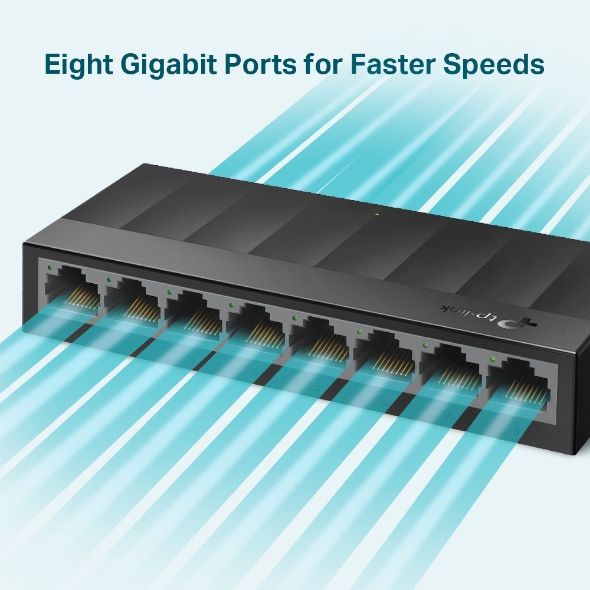 TP-Link LS1008G LiteWave 8-Port Gigabit Desktop Switch 4
