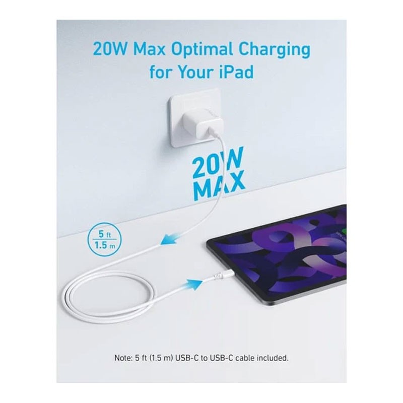 Anker Select Charger 20W With USB-C Cable 4