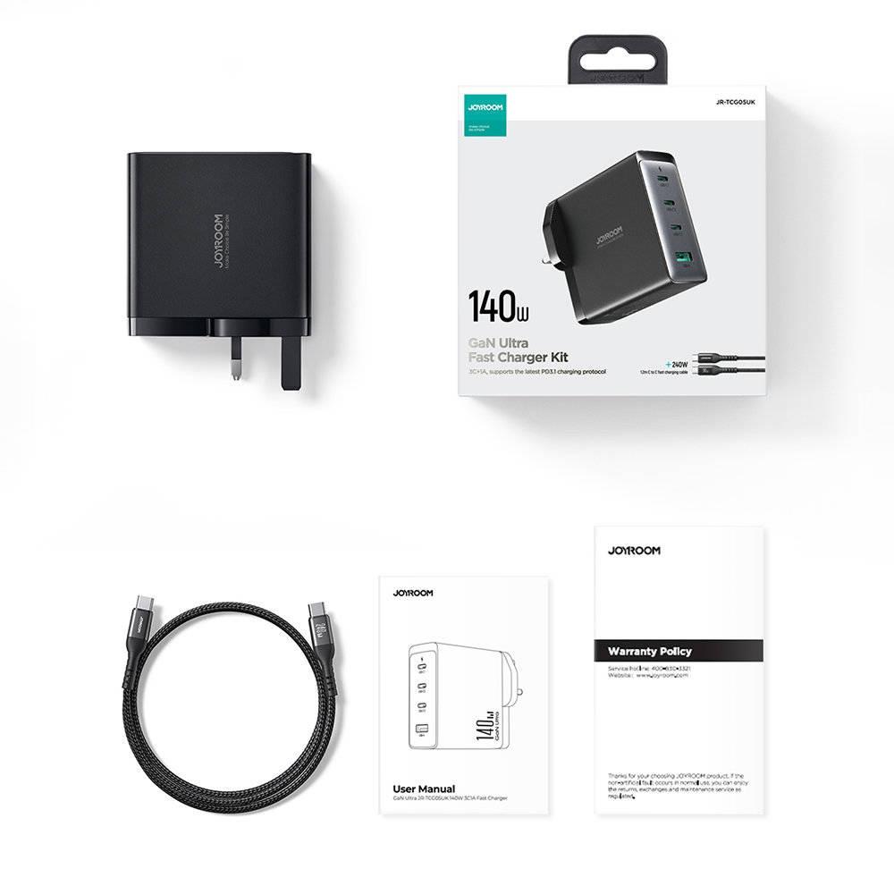 JOYROOM GaN Ultra 140W Fast Charger Kit – JR-TCG05 4