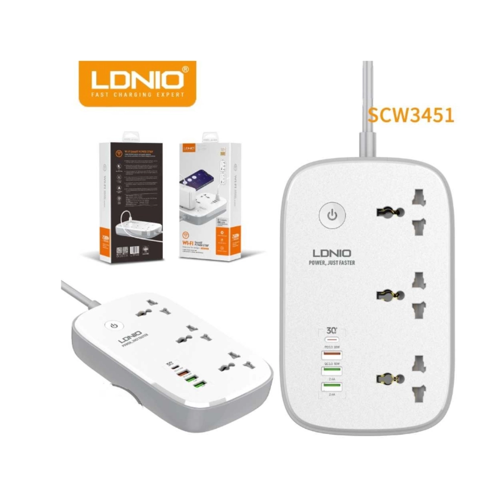 LDNIO SCW3451 30W Wi-Fi Smart Power Strip