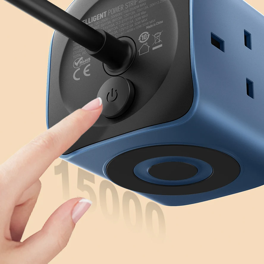 LDNIO SC3319 65W Power Socket Cube – 6-in-1 3
