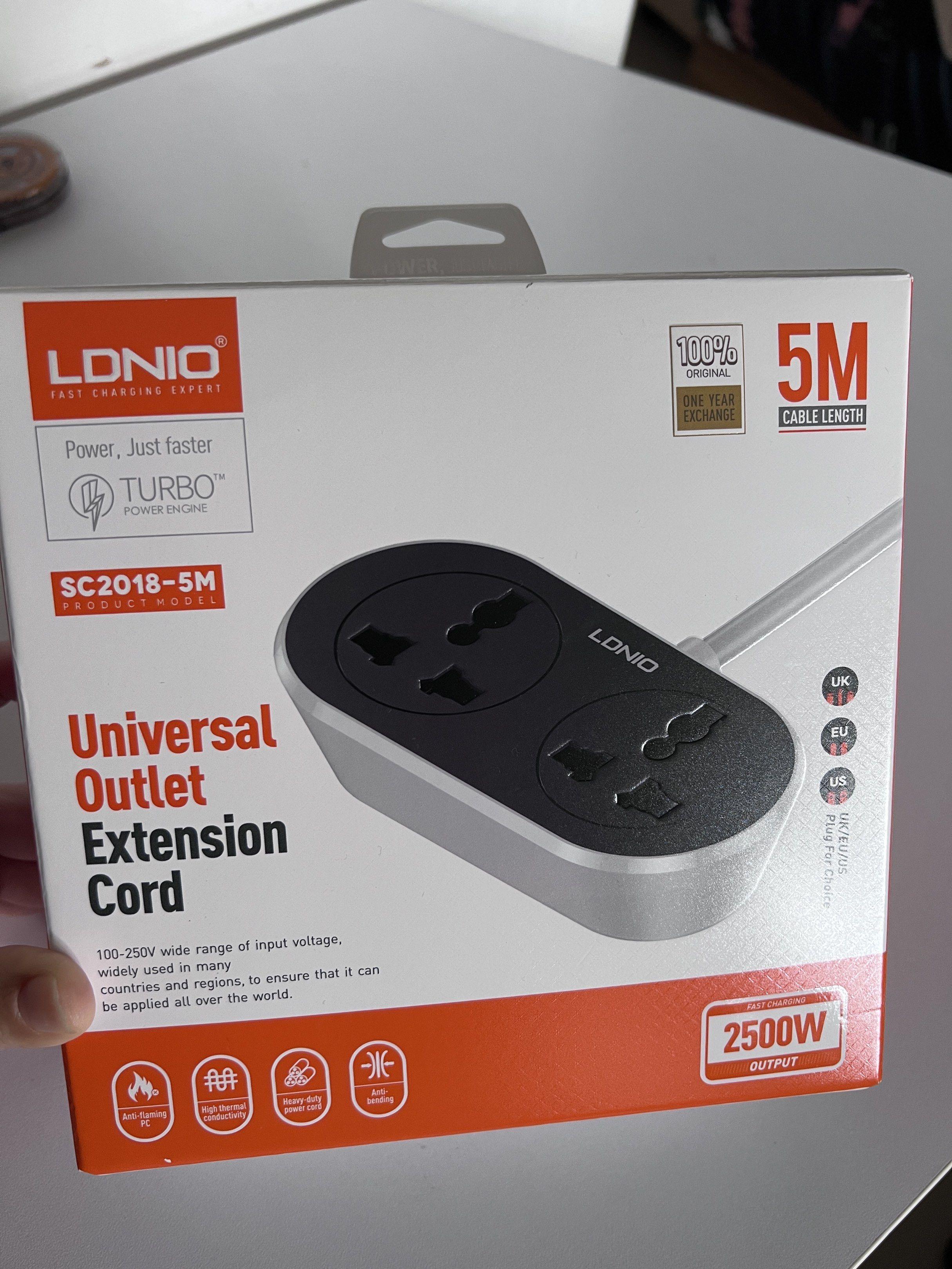 LDNIO UNIVERSAL OUTLET EXTENSION CORD 3